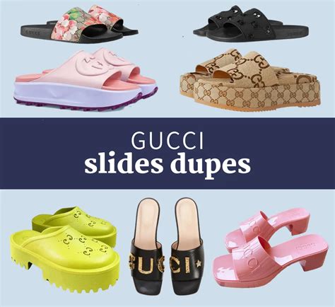 gucci slide knock off|Gucci platform slide dupe.